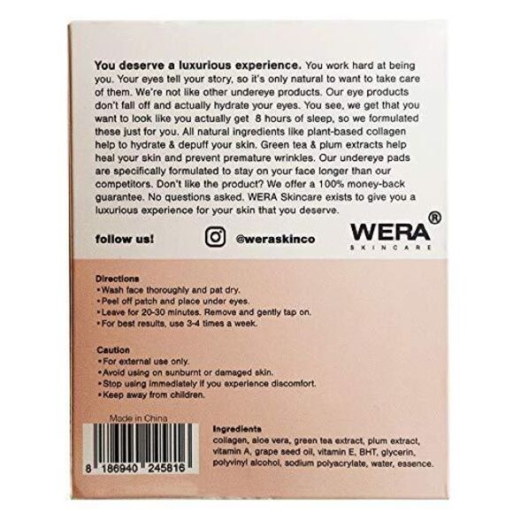 🌟WERA Skincare Anti-Wrinkle + Heavenly & Hydrating Under Eye Pads🌟 - Picture 6 of 8